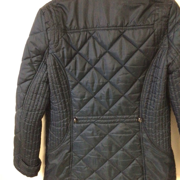Weatherproof EUC blue/black poly fill long jacket, faux fur lining. - Picture 10 of 16